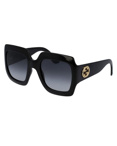 gucci oversized square-frame metal sunglasses|gucci women's oversized square sunglasses.